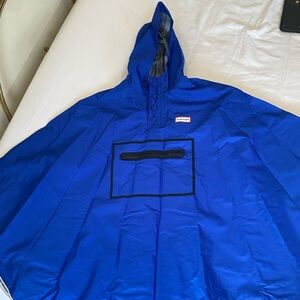 Hunter blue rain pancho